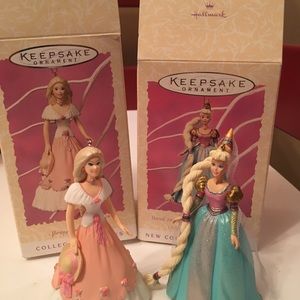 Vintage 1997 Spring Hallmark Barbie Ornaments